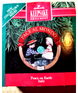 Vintage NIB 1991 HALLMARK Peace on Earth, Italy  Ornament - $9.99