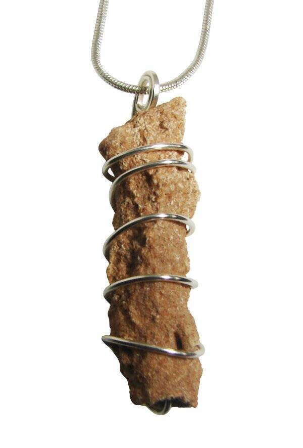 RARE UNUSUAL PRAYER PIPE LIGHTNING STRIKE SARAHA DESERT FULGURITE CRYSTA... - $33.33