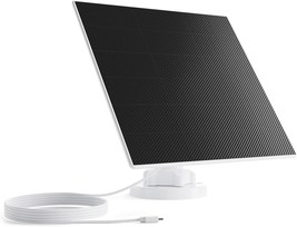 DZEES Solar Panel For Outdoor Wireless Security Camera 5W USB Charger White SPD3 - £14.99 GBP