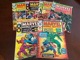 Lot Of 6 Marvel Double Feature Captain America &amp; Iron Man Comic Book 3,4... - $41.58