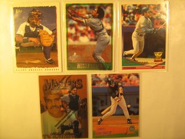 (Lot of 5) 1990&#39;s Cards MIKE PIAZZA Topps 1 20 50 135 466 [c3a10] - £4.46 GBP