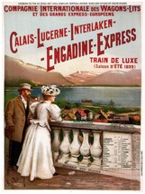 4024.Engadine-express Luxury Train 18x24 Poster.Transportation Victorian travel  - £22.02 GBP