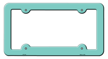 Primary image for Mint Solid Novelty Metal License Plate Frame LPF-016