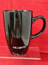 Mr Coffee 5&quot; Tall Ceramic Coffee Cup Mug 12oz Black - £9.86 GBP