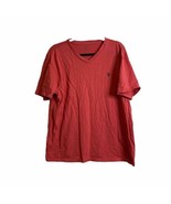 Polo Ralph Lauren Shirt Men&#39;s Size XL Red Short Sleeve T-Shirt V-Neck Te... - £12.96 GBP