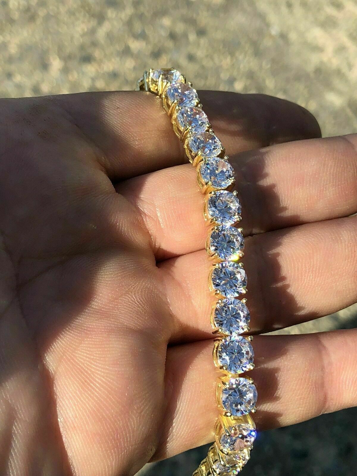 Pulsera Tennis De Circonitas Cúbicas De Corte Redondo De 3.00Ct Chapado En... Item image 2