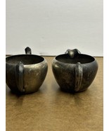 Vintage Silver Plated Sugar Bowl And Creamer Set - No Lid - $11.93