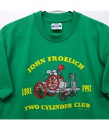Vtg JOHN FROELICH DEERE T Shirt 2 CYLINDER CLUB USA Made Sz L Tractor Fa... - £185.46 GBP