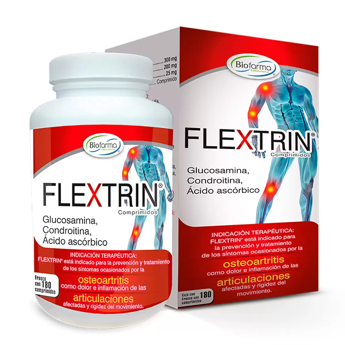 Flextrin® Joint Support — Glucosamine, Chondroitin &amp; Vitamin C — 180 Tab... - €68,47 EUR