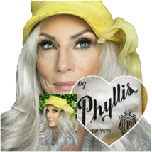 Retro 50s Phyllis Bright Yellow Straw Hat Dramatic Bow Summer Church O/S... - $51.68