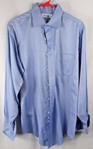 Brooks Brother men&#39;s 16-33 blue white dress shirt button front - £8.72 GBP