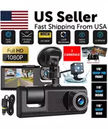 Car Dual Lens Dash Cam HD 1080P Front Rear Inside Video Recorder Camera ... - $37.99