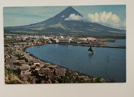 Phillipines The Volcanic Peak Mt. Mayon Near Legaspi Postcard Pan Am Air... - £7.73 GBP