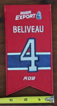 J EAN Beliveau Montreal Canadiens #4 Retirement Mini Banner Nhl Hockey Rds Molson - £22.48 GBP
