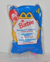 1998 Mc Donald&#39;s Happy Meal Toy Barbie #4 Bead Blast Christie Mip - £11.44 GBP