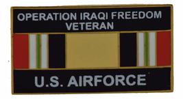 Us Air Force Operation Iraqi Freedom Veteran W/RIBBON Pin Or Hat Pin - Veteran O - £4.37 GBP