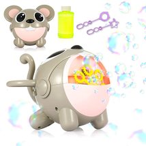 KEIYALOE Bubble Machine Automatic Mouse Bubble Maker with Bubble Solution. - £19.80 GBP