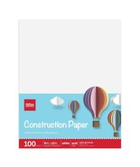 Office Depot® Brand Construction Paper, 9&quot; x 12&quot;, 100% Recycled, White, - $12.86