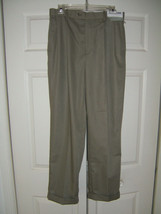 Louis Raphael Pleated Front Dress Pants Oat Tailored Men&#39;s Size 30 x 30 (NEW) - £17.45 GBP
