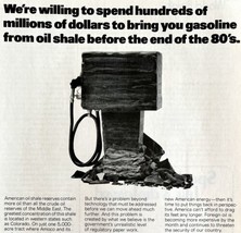AMOCO American Oil Shale Gas 1979 Advertisement Gasoline Vintage DWKK5 - $24.99