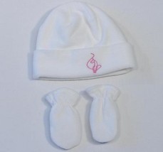 Baby Phat Girlz Fleece Winter Hat &amp; Mittens Infant One Size 9-18 Months NWT - £14.80 GBP