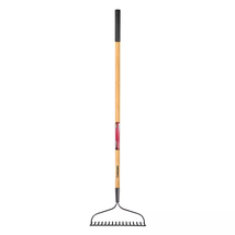 57 In. Wood Handle 16-Tine Bow Rake - $36.55