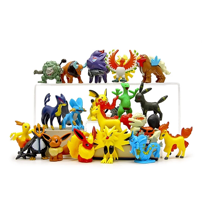 10pcs/lot  Pokemon Pikachu Cute Figures Toys Cute Pocket Monster Pikachu PVC - £18.04 GBP