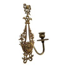 French Empire Louis XV 1-Arm Bronze Candle Sconce, circa 1910s - £74.69 GBP