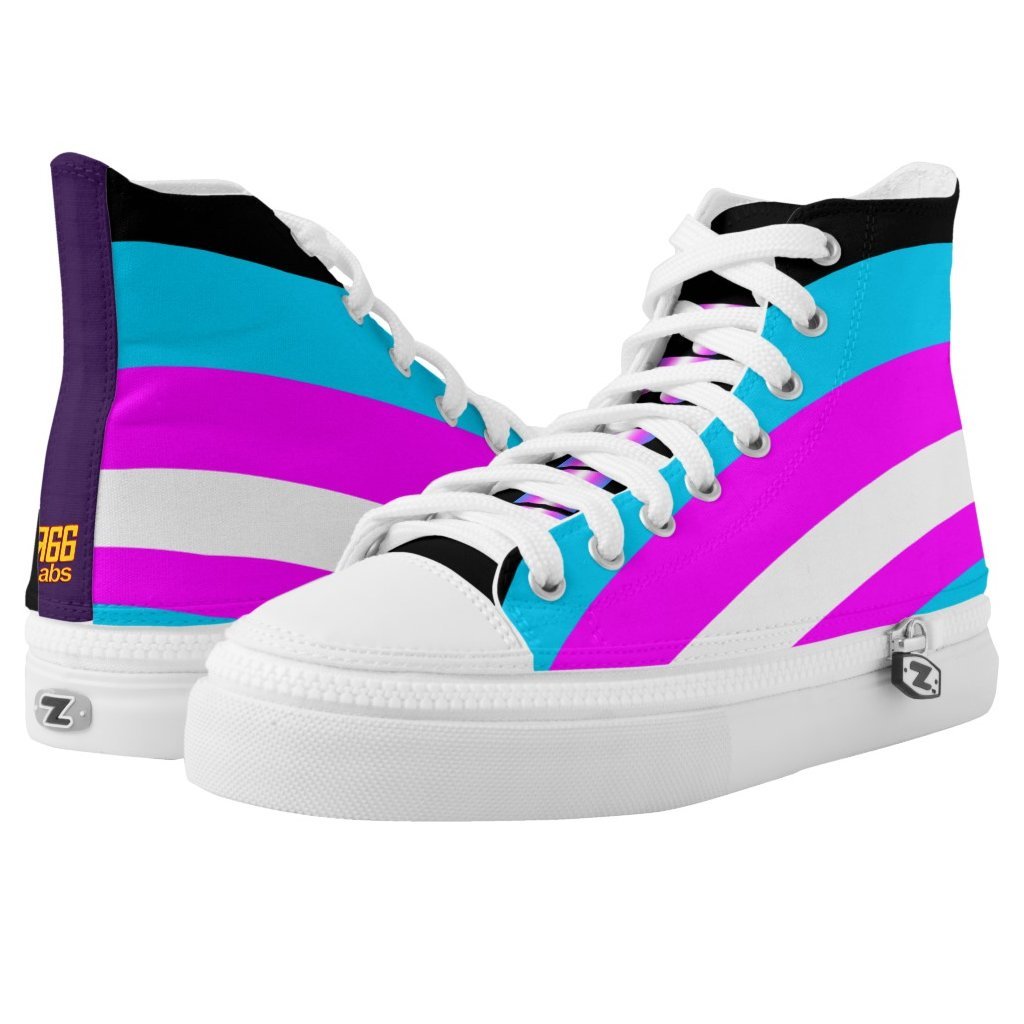 Transgender Pride High Top Sneakers