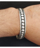 Moroccan Bracelet Silver Tuareg Ball Cuff Bangle Handmade Tribal Engrave... - $1,294.68 MXN