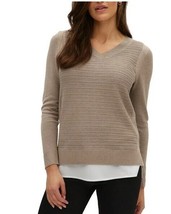 *Hilary Radley Women&#39;s V Neck Layered 2fer Sweater - $26.99
