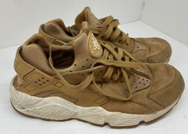 Nike Air Huarache Mens Athletic Shoes Sneakers Size 8 Flax Wheat 318429-202 - £16.34 GBP
