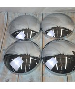 4pc For Peterbilt Freightliner 8 Inch Polished Metal Dome Baby Moon Hubc... - €36,04 EUR