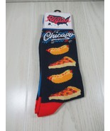 Men&#39;s Rep your Region Socks Chicago pizza hot dogs Windy City size 8-12 new - £6.22 GBP