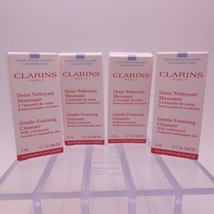 LOT OF 4 Clarins Gentle Foaming Cleanser w/ Cottonseed Normal/Combo Skin .1oz ea - $9.89