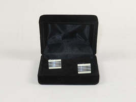 Men J.Valintin Cufflinks by Vitorofolo for French Cuff Shirt V29-35 White Silver image 3
