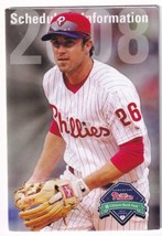 Philadelphia Phillies 2008 Major League Baseball MLB Pocket Schedule Utley - £3.98 GBP