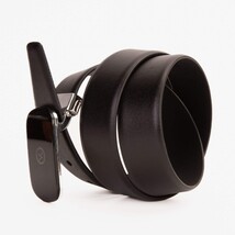 The Marzano Black Color Calfskin Belt image 6
