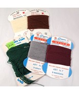 Vintage Mending thread yarn set Red Heart Dawn Reinforcing Nylon white m... - $28.99 CAD