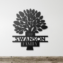 Personalized Family Name Tree Of Life Metal Sign Cutout Wall Decor - $49.99+