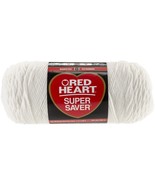 No Dye Red Heart Super Saver Yarn 0311 White 085 Royal 8oz Wosted 4ply - $182.26 MXN