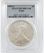 1992-S American Silver Eagle Proof - PCGS PR70 DCAM  - $325.00