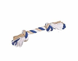 MPP Rope Bone Tough Dog Chew Toys Helps Clean Pet&#39;s Teeth Choose Blue or Red &amp; S - £6.62 GBP+