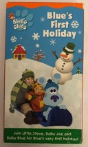 Blue&#39;s Clues-Blue’s First Holiday(VHS Nickelodeon Nick Jr. 2003)RARE-SHIP N 24HR - £79.86 GBP