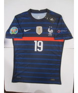 Karim Benzema France Euro 20/21 Match Slim Fit Blue Home Soccer Jersey 2... - £80.12 GBP