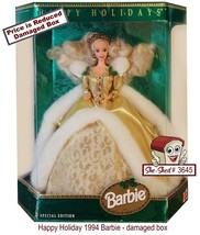 1994 Holiday Barbie Doll 12155 (damaged box) Vintage Mattel Blonde Barbie - £15.71 GBP