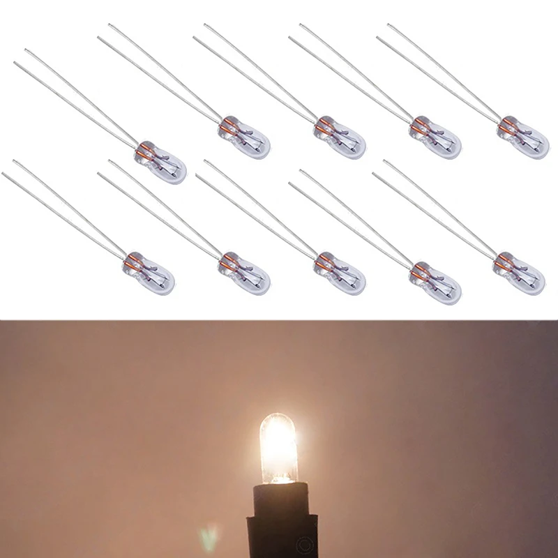 10 Pcs Car Dashboard Lights | T3 Led Dash Light Bulbs | 12 Volt LED Car Light - £10.37 GBP