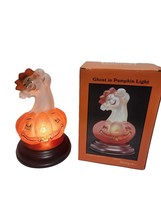 Old World Christmas 1998 Ghost in Pumpkin Glass Light RARE - $195.00