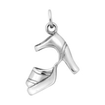 Trendy Fashionista Sterling Silver High Heel Charm Pendant - £16.55 GBP