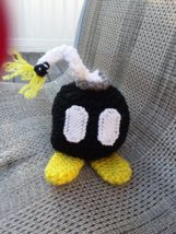 Video game crocheted Bob-omb similar-fun novelty mario accessory - £4.65 GBP